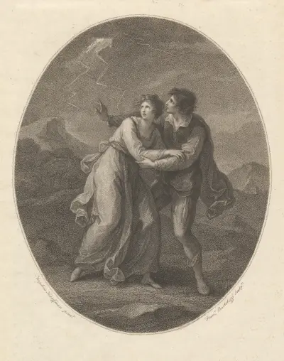 Celadon och Amelia av Angelica Kauffmann