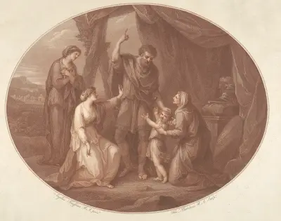 Coriolanus, Act 5, Scene III av Angelica Kauffmann
