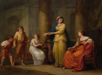 Cornelia, Mutter der Gracchen von Angelica Kauffmann