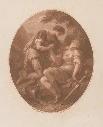 Clorindas död av Angelica Kauffmann
