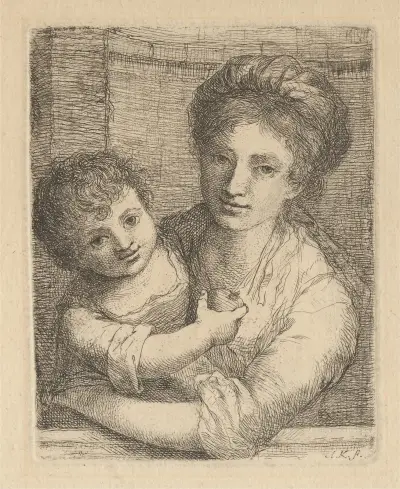 Mor och barn av Angelica Kauffmann