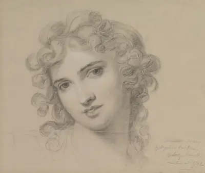 Porträtt av Emma Hamilton av Angelica Kauffmann