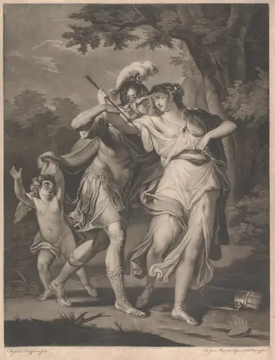 Rinaldo och Armida av Angelica Kauffmann
