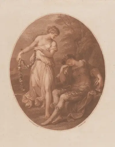Rinaldo och Armida av Angelica Kauffmann