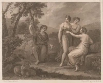Selim of the Shepherd’s Moral av Angelica Kauffmann