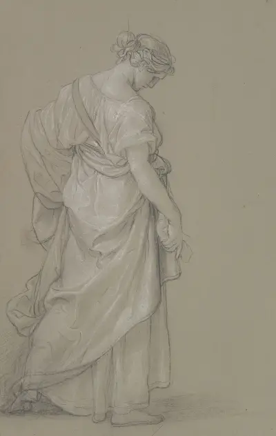 Studie einer stehenden Frau von Angelica Kauffmann