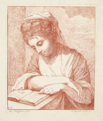 Das lesende Mädchen von Angelica Kauffmann