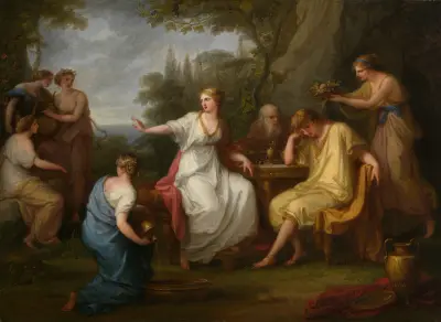 Telemachos sorg av Angelica Kauffmann