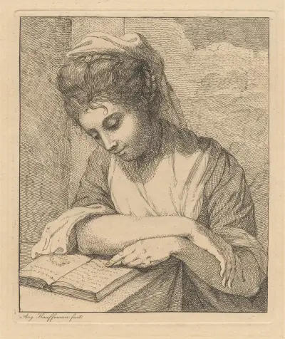 Lesende Frau von Angelica Kauffmann