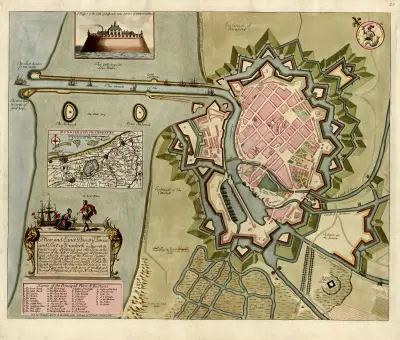 Ein neuer und exakter Plan der Stadt und des Hafens von Dünkirchen von Anna Beek