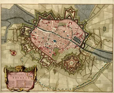 Le veritable plan de la ville et citadelle de Tournay av Anna Beek