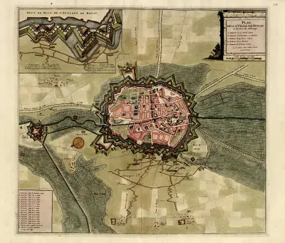 Plan der Stadt Douai von Anna Beek