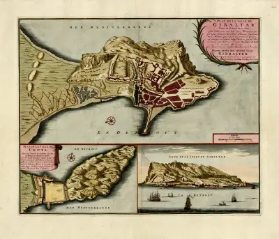Plan över staden Gibraltar av Anna Beek