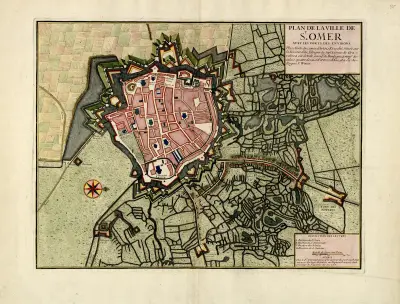 Plan de la ville de St. Omer, Anna Beek