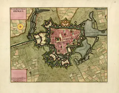 Plan de la ville d’Ipres, Anna Beek