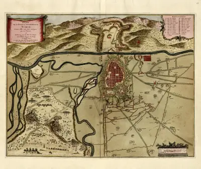Plan de la ville et citadelle de Turin, Anna Beek