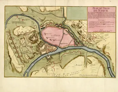 Plan du siege de Namur av Anna Beek