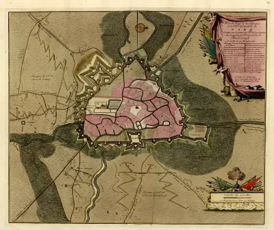 Plan du siege et des attaques de la ville et citadelle de Gand, Anna Beek
