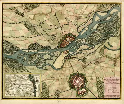 Plan du vieux et du Neuf Brisac av Anna Beek