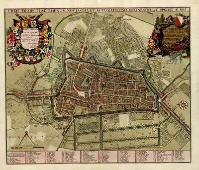 Stadtplan von Utrecht von Anna Beek