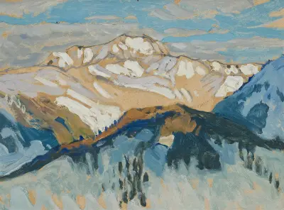 Berg. Studie från Schweiz av Anna Boberg