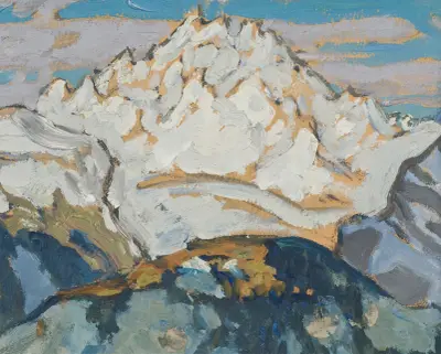 Den vita fjälltoppen. Studie från Schweiz av Anna Boberg