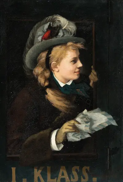 Lady in a Train Window av Anna Nordgren