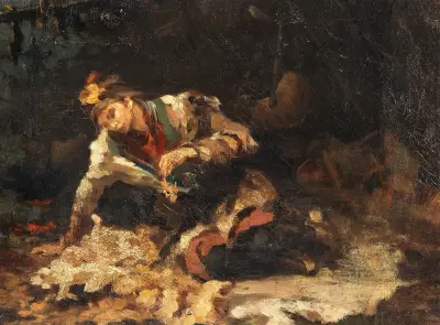 Sami Woman and her Child av Anna Nordlander