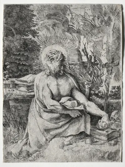 St. Jerome av Annibale Carracci