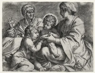 Virgin with the Bowl av Annibale Carracci