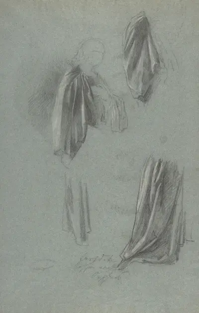 Draperistudier av Anselm Feuerbach