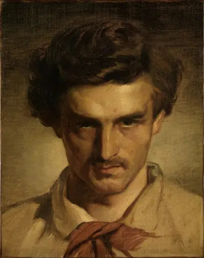 Jugendliches Selbstbildnis av Anselm Feuerbach