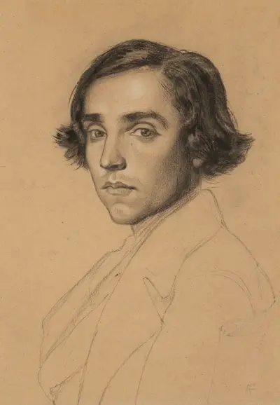 Porträtt av en ung man av Anselm Feuerbach
