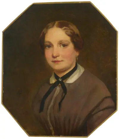 Portrait of his Sister Emilie (1827-1873) av Anselm Feuerbach