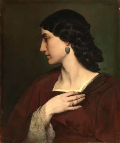 Portrait of Nanna Risi av Anselm Feuerbach