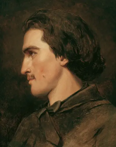 Självporträtt av Anselm Feuerbach