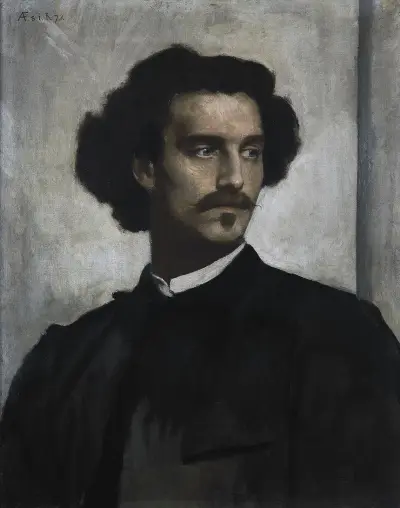 Självporträtt av Anselm Feuerbach