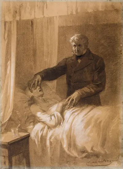 Il lui ferma les yeux av Émile-Antoine Bayard