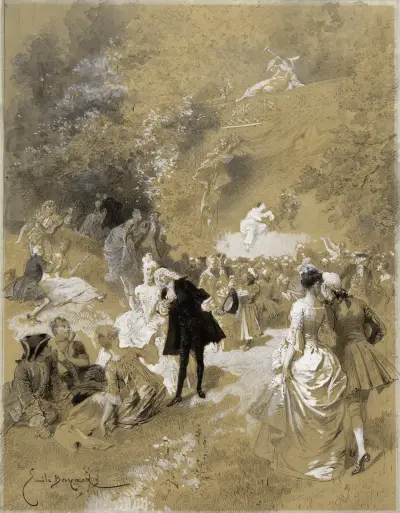 La Fête chez Thérèse av Émile-Antoine Bayard