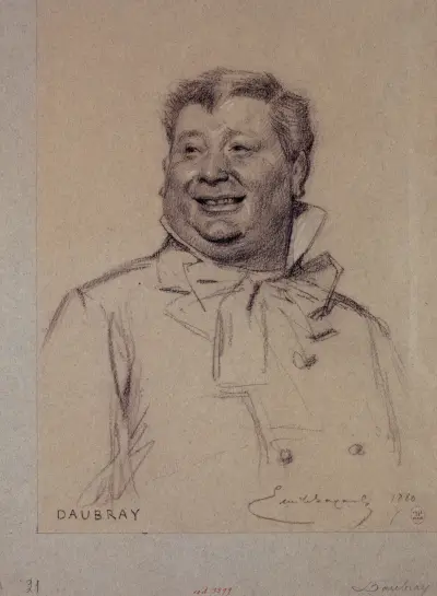 Portrait de Daubray, acteur du Palais Royal, 1880 – nr 3 av Émile-Antoine Bayard