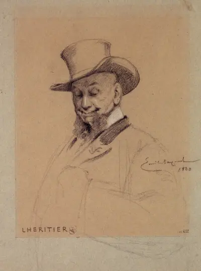 Portrait de Lhéritier, acteur du Palais Royal., 1880 – nr 2 av Émile-Antoine Bayard