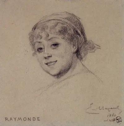 Portrait de Raymonde, actrice du Palais Royal. av Émile-Antoine Bayard