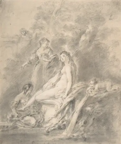 Bathsheba at the Bath av Antoine Pesne