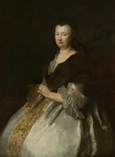 Portrait of Sophia Hedwig von Tettau (1662–1733) av Antoine Pesne