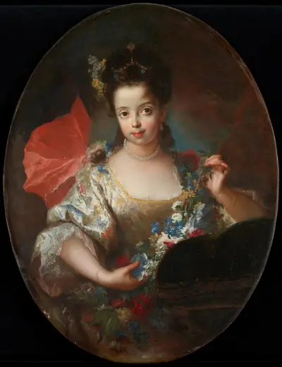 Portrait of Ursule-Anne Dubuisson av Antoine Pesne