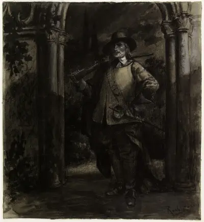 Cromwell (La Sentinelle) av Georges Antoine Rochegrosse
