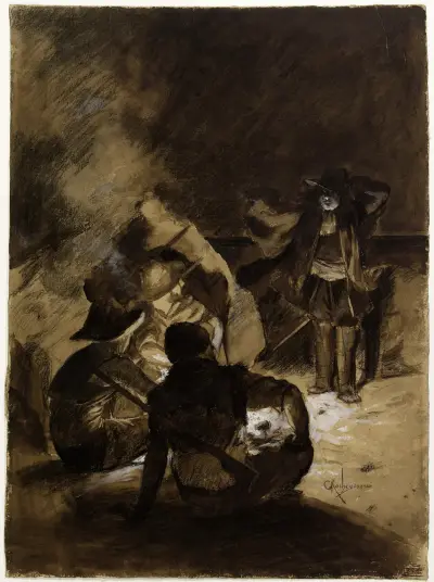 Entrée de Hacket av Georges Antoine Rochegrosse
