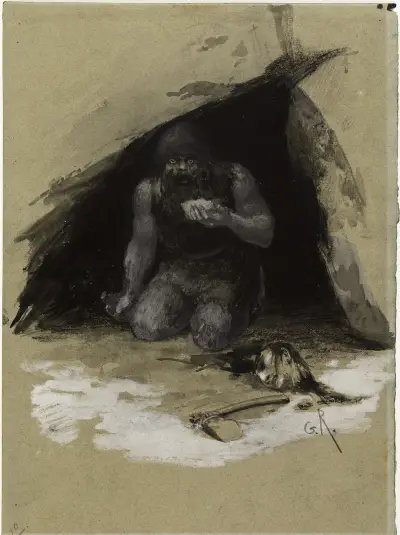 Han d’Islande von Georges Antoine Rochegrosse