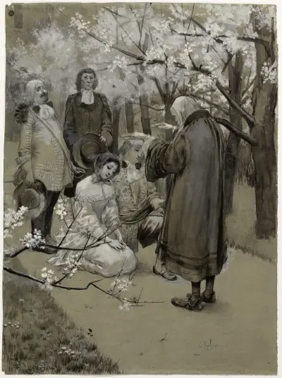 La bénédiction av Georges Antoine Rochegrosse