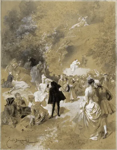 La Fête chez Thérèse av Georges Antoine Rochegrosse